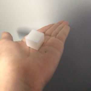 3d printed cube 2cm3